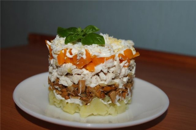 салат из лисичек
