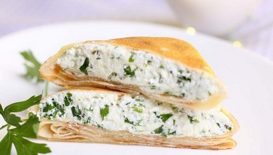 Начинка для блинов из творога