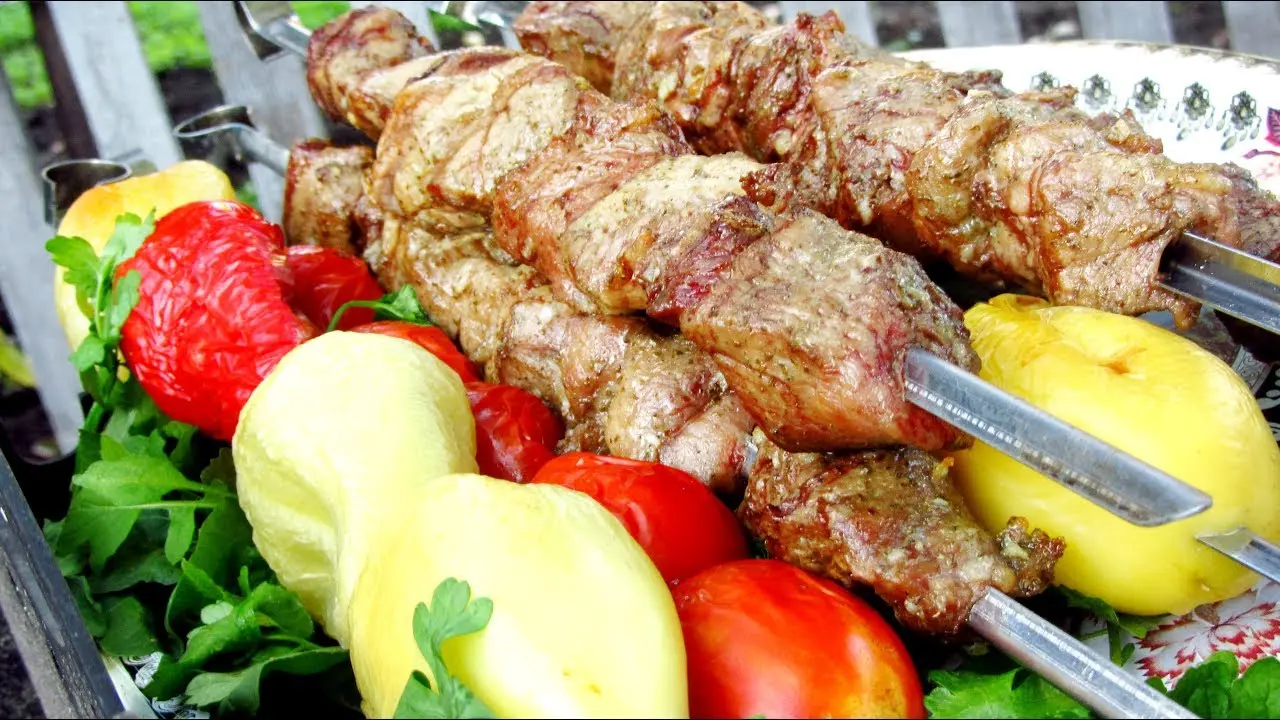 Шашлык, маринованный в яблочном уксусе