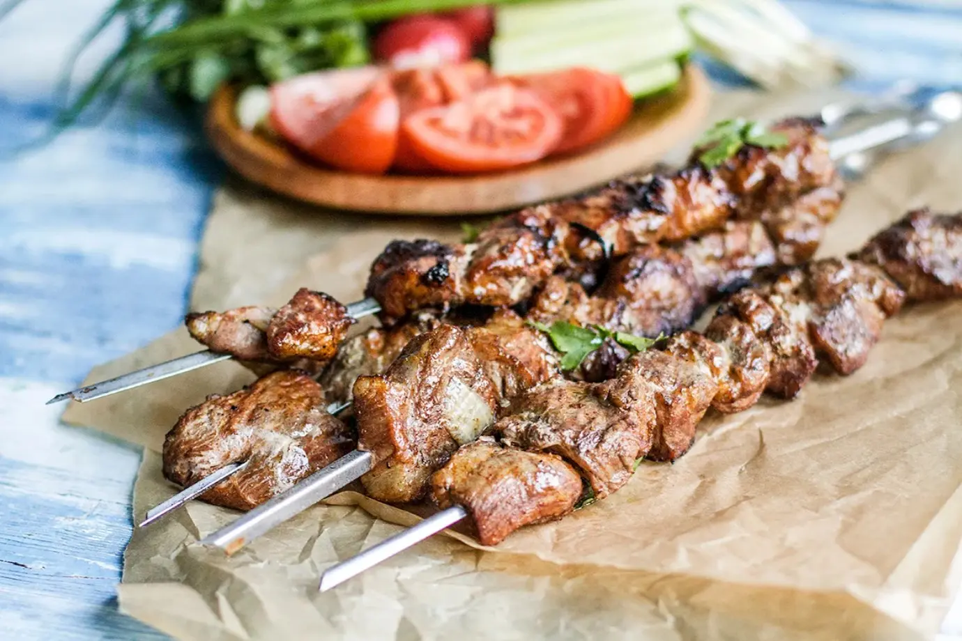 Мягкий маринованный шашлык из свинины за полчаса