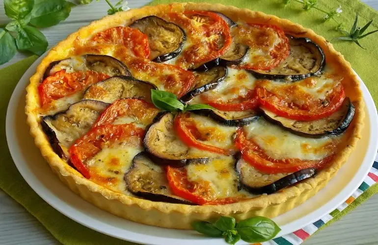 Киш из баклажанов - Овощной пирог