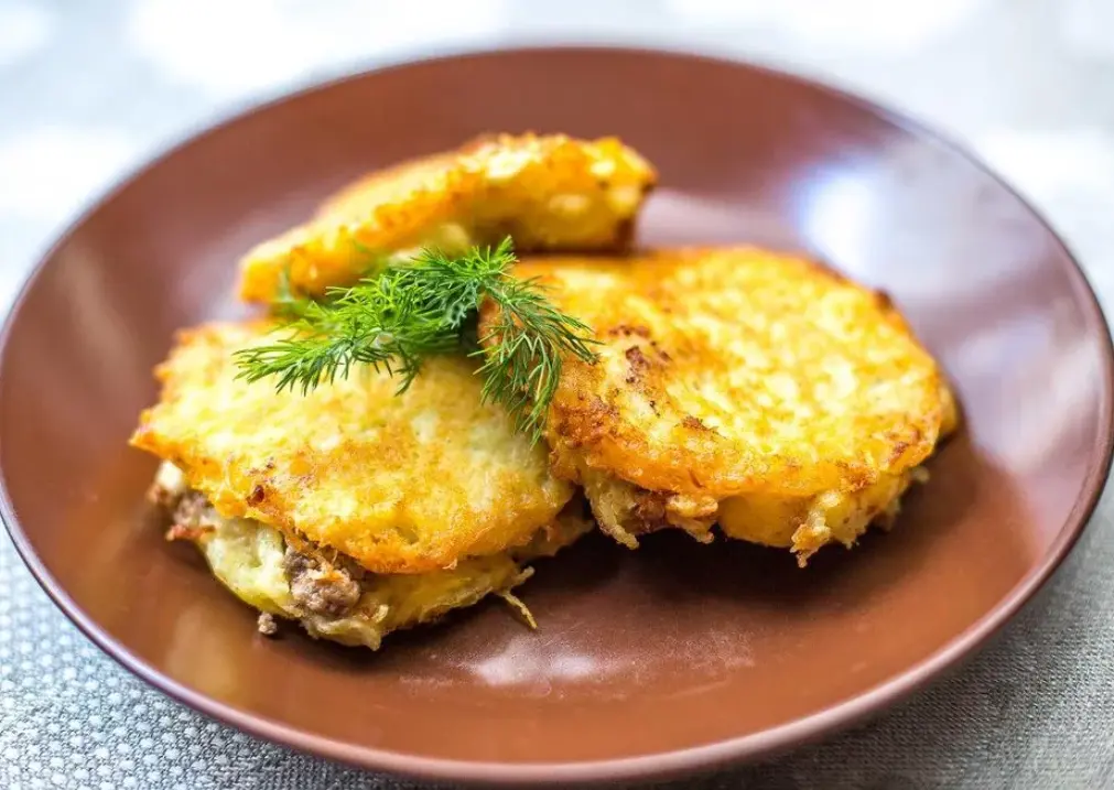 Драники из картофеля с фаршем