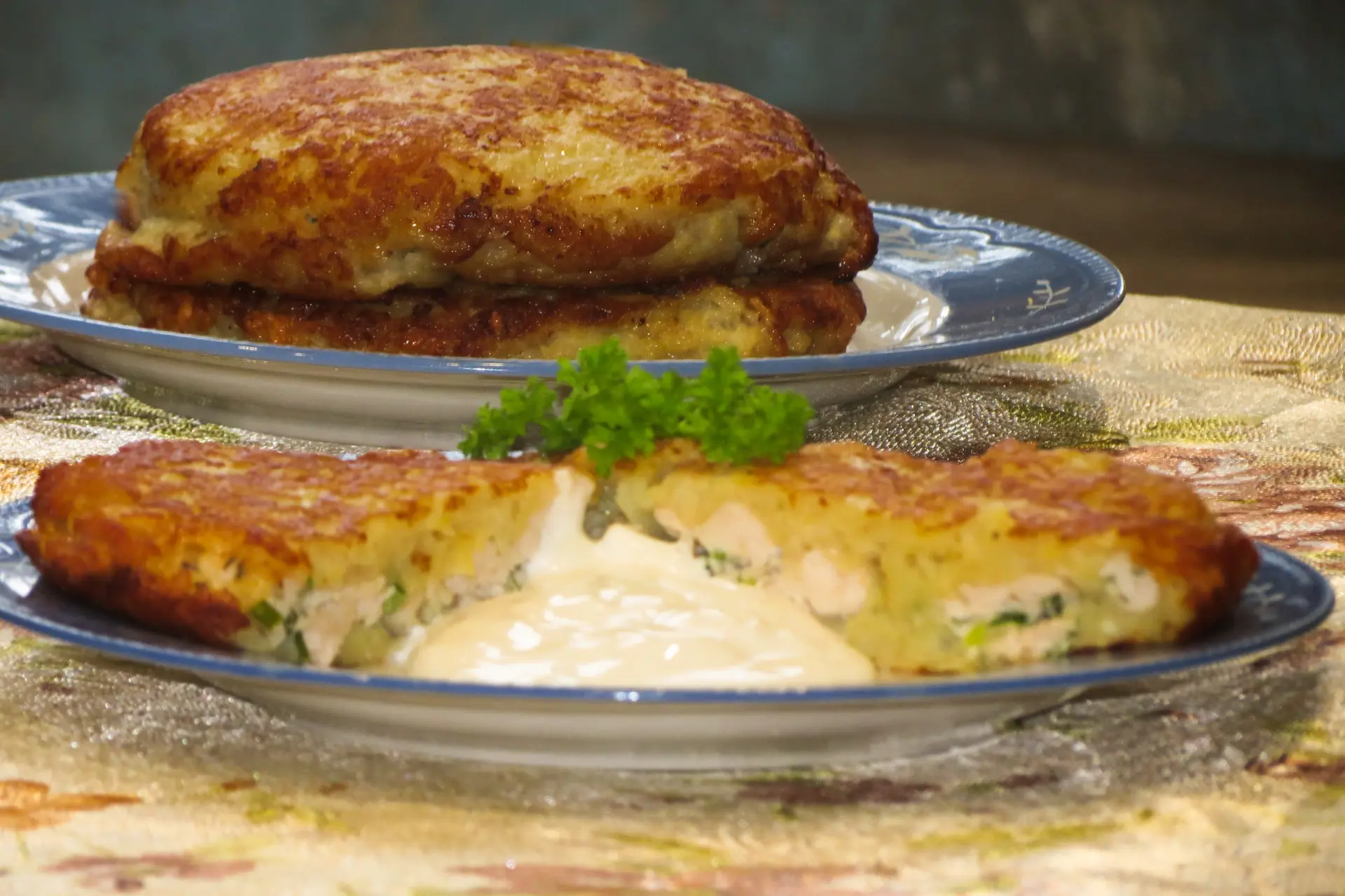 Драники с курицей