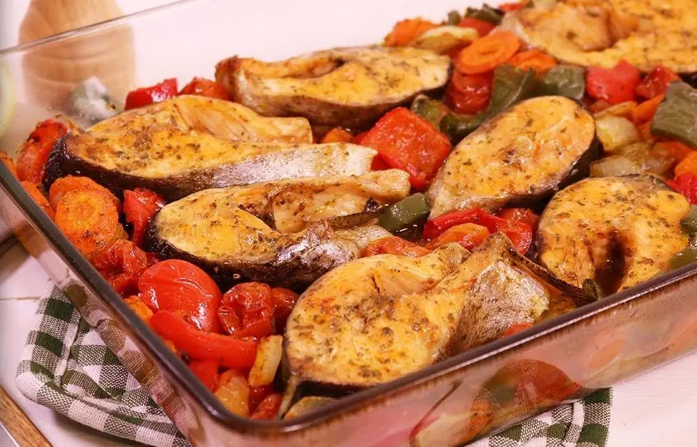 Рыба с овощами