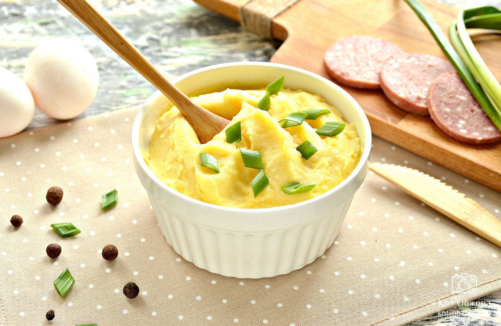 Картофельное пюре с яйцом