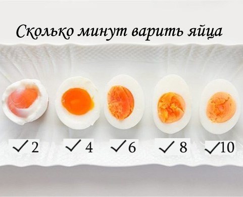 Сколько нужно варить яйца всмятку, вкрутую, в мешочек 