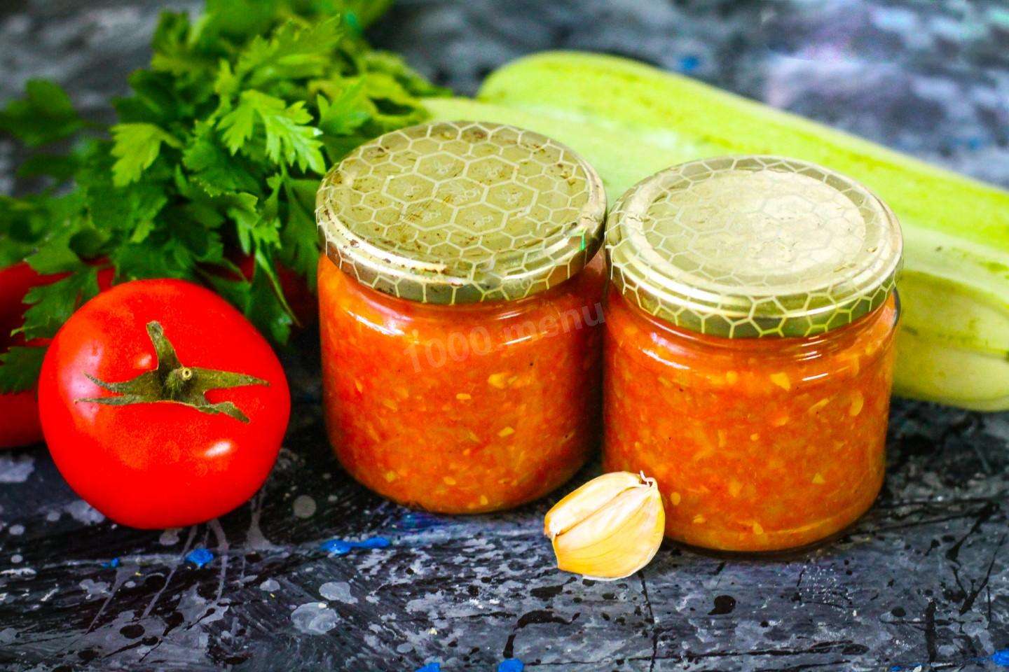 Аджика из кабачка на зиму
