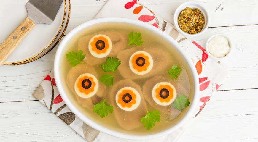 Заливной говяжий язык