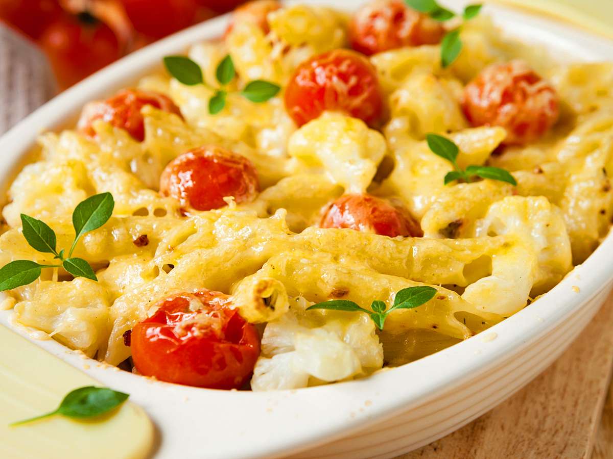 запеканка из макарон с овощами