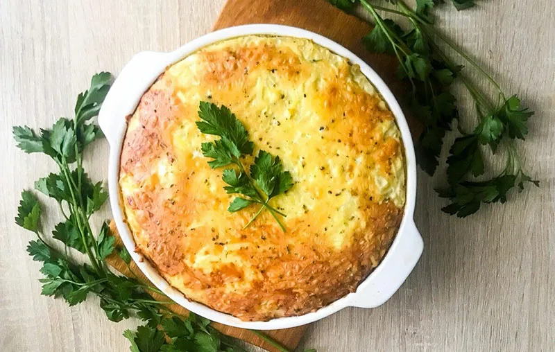 Запеканка из картофеля в горшочках (кугель)