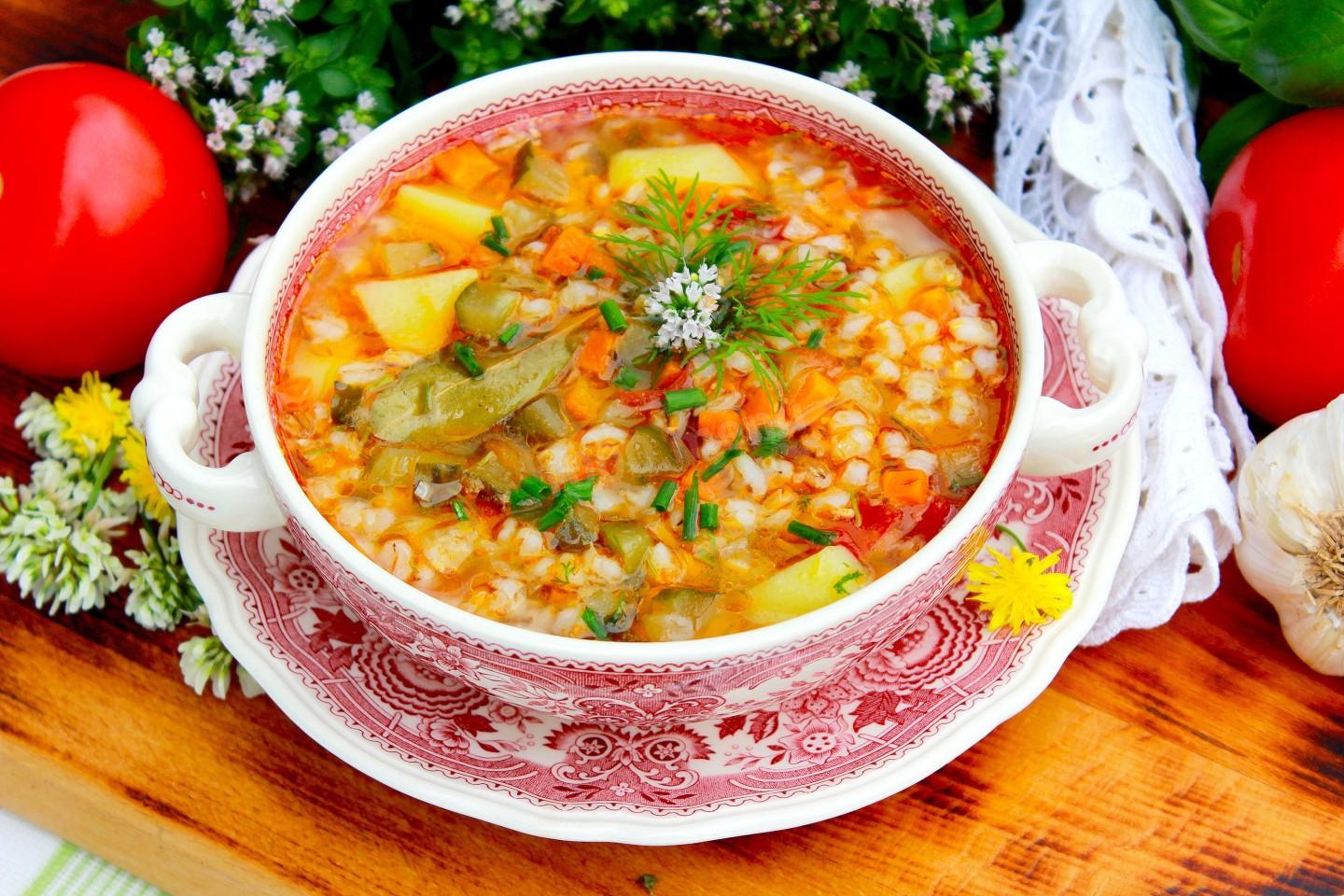 Легкие супы - Рассольник без мяса