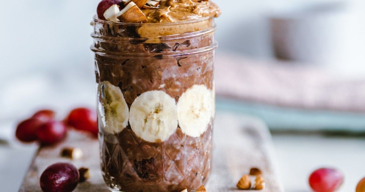 Овсянка с какао. Овсянка в банке