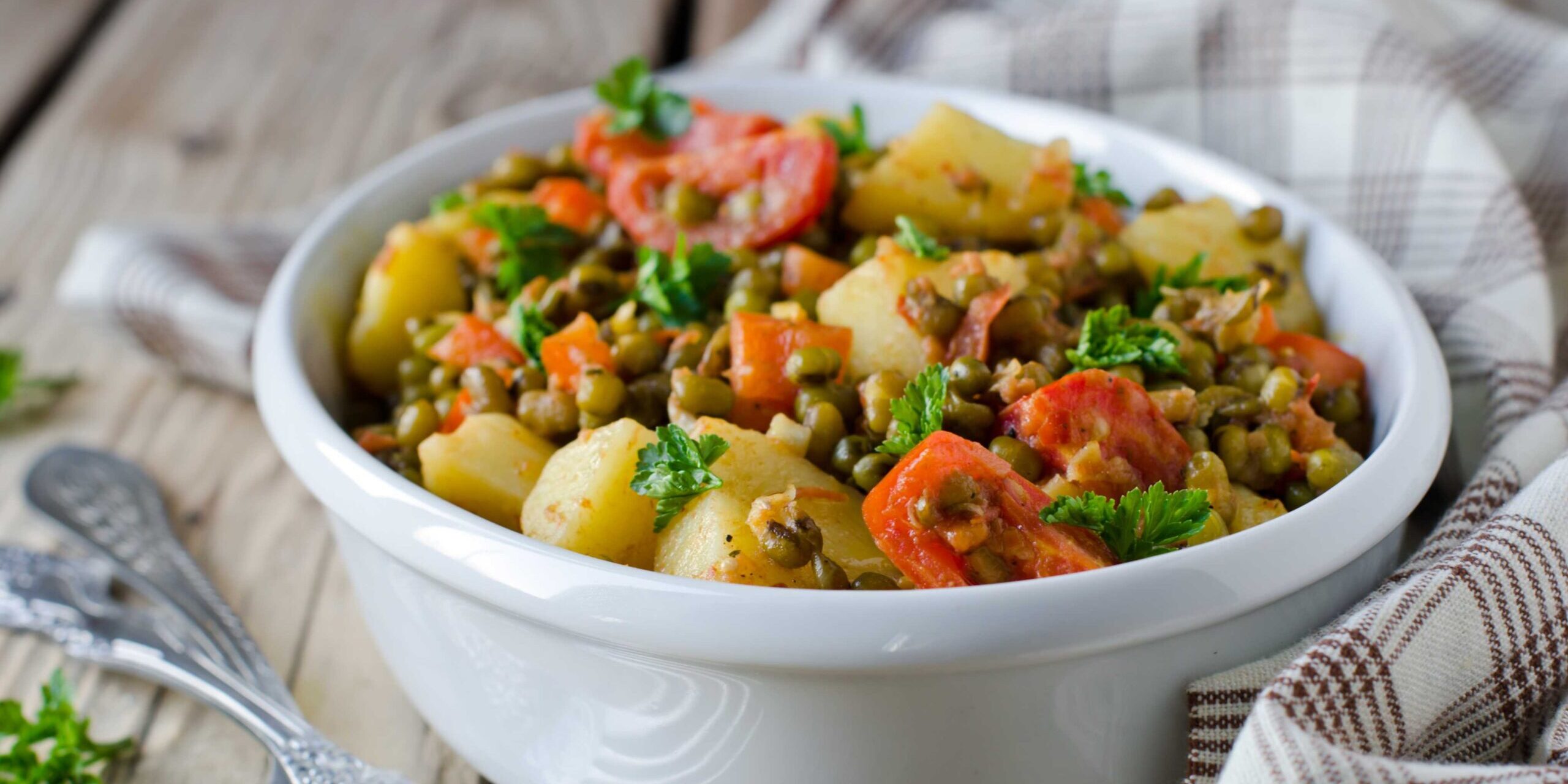 соевое мясо с овощами
