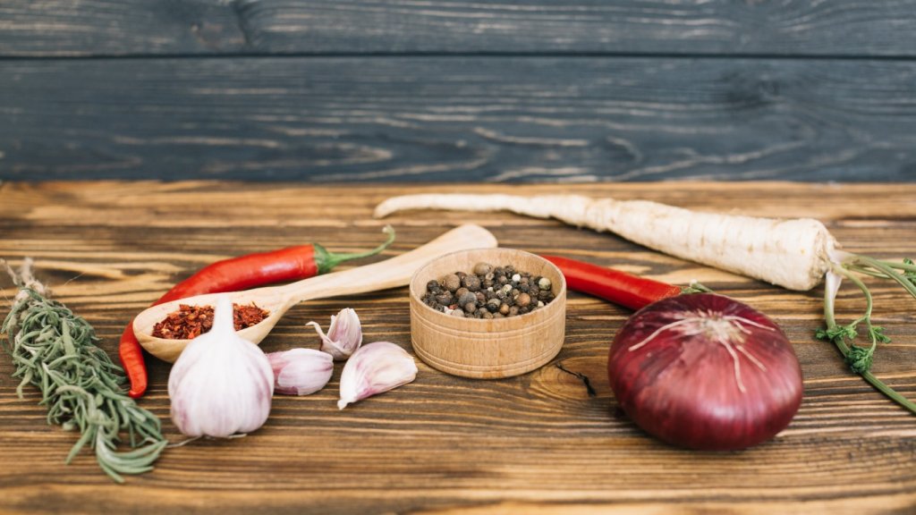 Специи- пошаговый рецепт овощной приправы