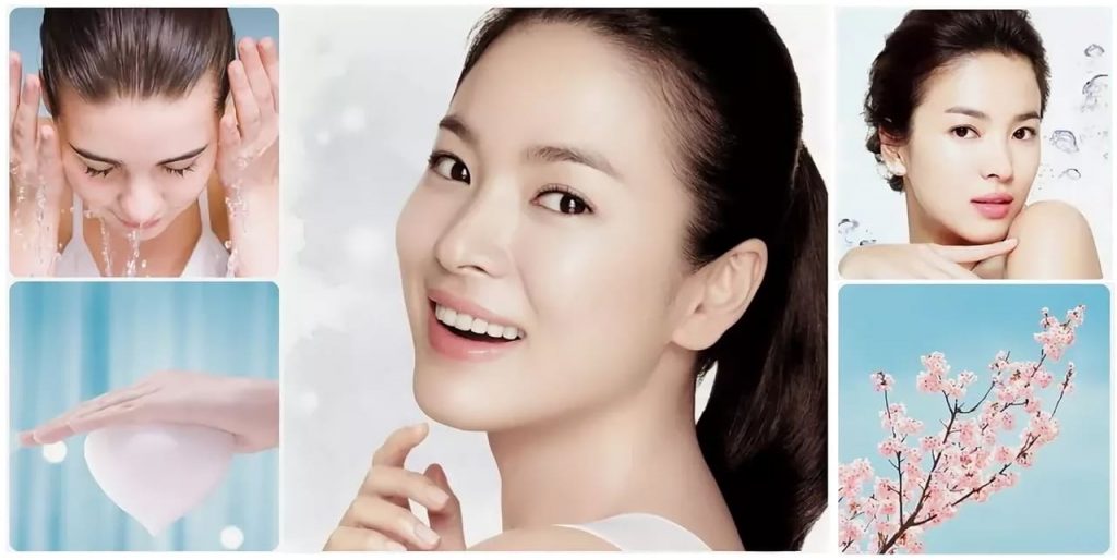кореянка рекламирует корейскую косметику