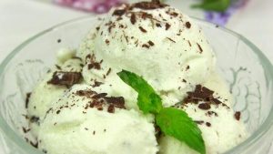 Мятное мороженое с шоколадом- рецепт
