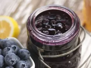Черничный конфитюр с лимоном и мятой