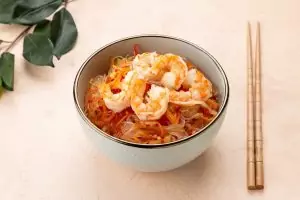 Фунчоза с креветками