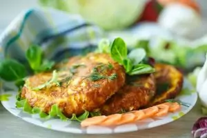 Куриные оладьи с тыквой
