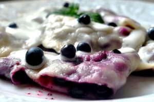 Вареники с черникой