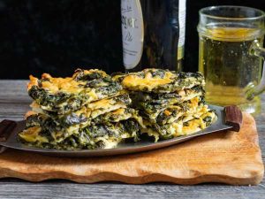 Шпинат с сыром