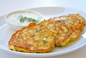Оладьи из кабачков с чесноком
