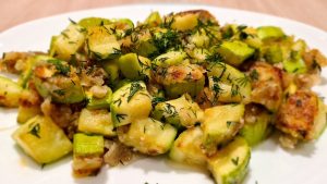 Кабачки с чесноком