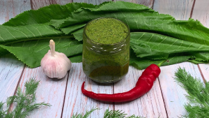 Паста из листьев хрена 